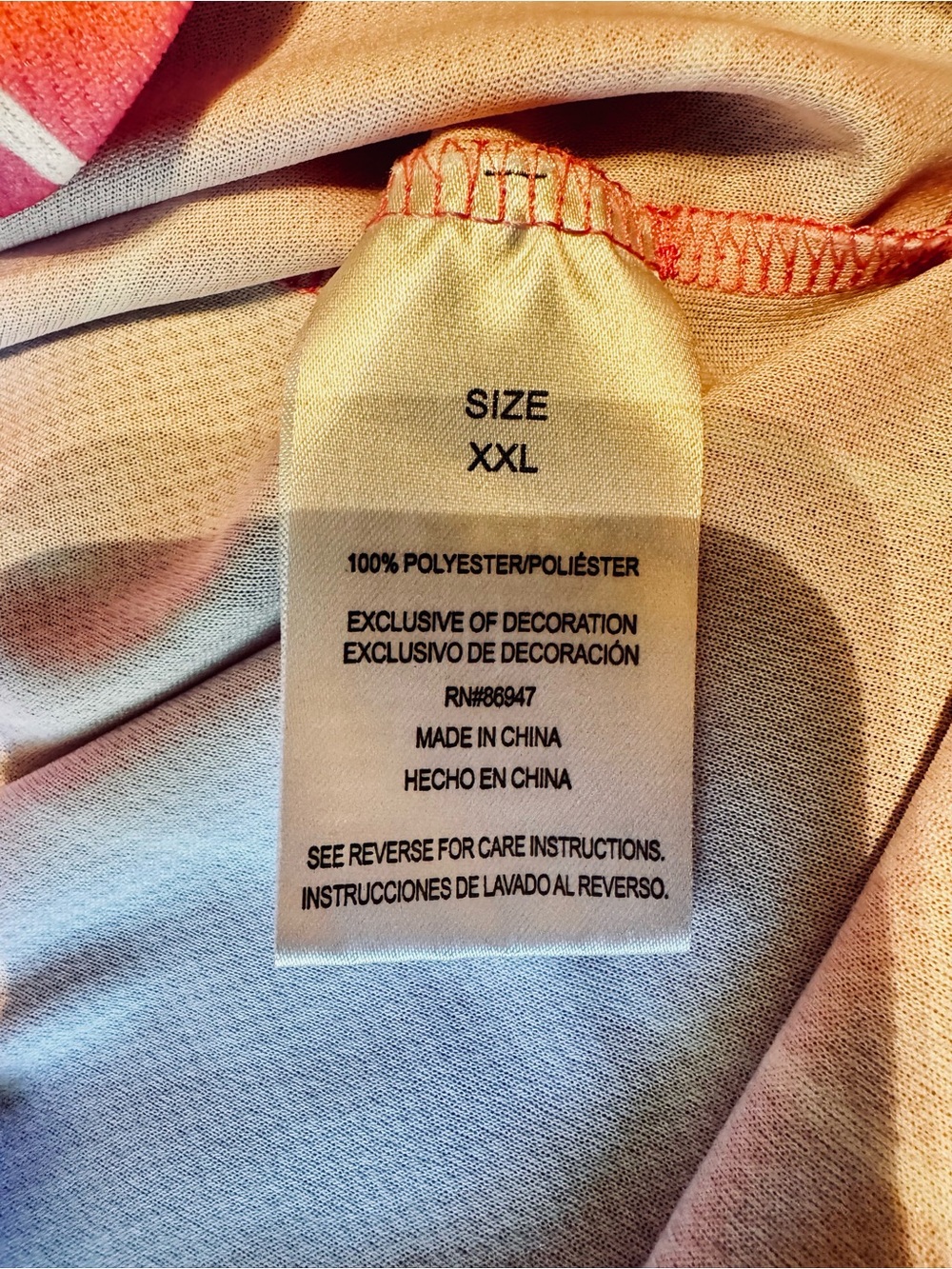 Barbie‎ Pink Baseball Jersey 💕 XXL Button-Up Pinstripe Graphic Top - Picture 4 of 5